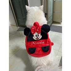 강아지 대형견 백팩 리트리버 유치원 소형견 배트맨 가방, 1개, 미니