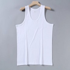 男款純棉吸汗修身無袖背心 健身運動打底汗衫