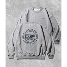 EZKATON 밸런스 코드 헤비코튼 맨투맨 그레이 JUMT6900
