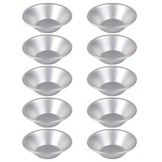 10팩 작은 몰드 베이킹 팬 페이스트리 몰드 편리한 타르트 팬 계란 타르트 몰드, 10개