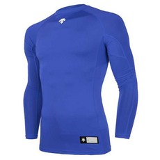 데상트 긴팔 라운드 언더셔츠 S7221ZPC02 블루 야구복