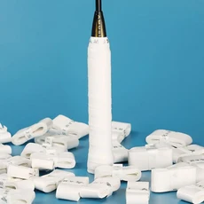 PU 충격 흡수 그립 테이프 미끄럼 방지 낚싯대 두꺼운 와인딩 테니스 라켓 자전거 핸들 10 가지 색상, 05 white