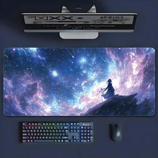 라나야 애니메이션 감성 풍경 게이밍 마우스 장패드 90 x 40 cm, 1개, 0 0 3