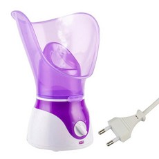 얼굴스팀기 페이스스티머 얼굴 분무기 음이온 페이셜 스티머 60ml 전기 스파 스팀 모공 클렌징 피부 가습, 02 EU Purple