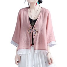 생활한복 여름한복 저고리 개량한복 전통복 화이트 절복 M