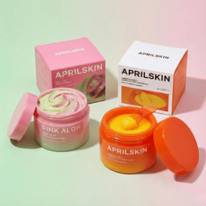 APRILSKIN 胡蘿蔔卸妝霜 粉紅蘆薈潔顏霜 (溫和舒緩 溶解黑頭 洗敷兩用), 1件, 胡蘿蔔深層卸妝霜90ml, 90g