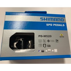 SHIMANO M520 登山車踏板 附扣片SH51 黑色, 1個