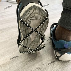 防滑鞋鏈 不銹鋼防滑鞋套 登山雪爪 攀岩鞋 防滑鞋套 登山鞋套 登山防滑鞋套, 5,黑色（42-49碼適用）