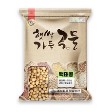 햇쌀푸드 수입 대두 메주콩 백태 콩 500g 두부콩 수입산, 1개
