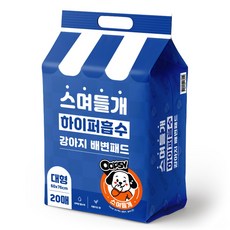 웁쉬 스며들개 고흡수 강아지 배변패드 두툼형 피톤치드향, 1개, 20개입