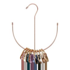 ZEDODIER 벨트 행거 랙 블랙 옷장 액세서리 오거나이저 벨트 넥타이 스카프 캐미솔 모자 브라 신발용 정리함 후크 148685, 1 Pack, Rose Gold, 로즈 골드