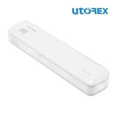 유토렉스 퍼펙트케어 충전식 UV-C 건조 이중살균 휴대용 칫솔살균기 UTC-3200 퓨어화이트, 퓨어화이트 1개