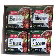 요리하다 불맛짜장라면650g(130g X 5입) X 4팩 총20봉, 20개