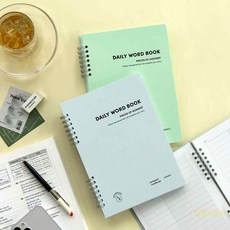 A5 영단어 워드북 단어장 빠른배송 공책 제본업체 속지, 01 파우더 블루