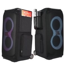 HZYCWONE 케이스 스피커 먼지 커버 여행 가방 액세서리 JBL PARTYBOX STAGE 320 / 310 휴대용 파티 (블랙), HzycwgON 온e JBL PartyBOX 박스 ST