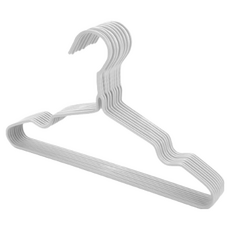 兒童衣架【10/20個裝】加厚防滑不鏽鋼衣架 寶寶/大童/嬰兒/幼童曬衣架, 灰白, 1個