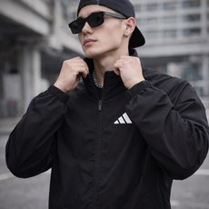 아디다스 에센셜 우븐 스몰 로고 윈드 브레이커 JM1772