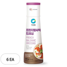 청정원 프렌치발사믹 드레싱 325g 6개