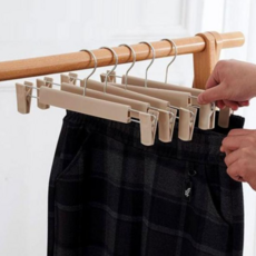 문가방걸이 쿨샵 파스텔컬러 집게형 바지걸이 다용도걸이 5개세트, 블루