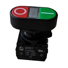 KEDU HY57 푸시 버튼 스위치 비상 정지 1NC+1NO 2NC 18A 125V E195428 CE, 02 HY57