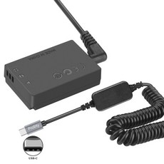 A E12 카메라 전원 공급 장치 더미 배터리 LP E12 DR E12 USB C 커플러 키트 EOS M50 II M100 M200 M M2 M10, 1개