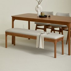 스칸딕 워즈 4인용 원목벤치의자 1500, 월넛, 1개