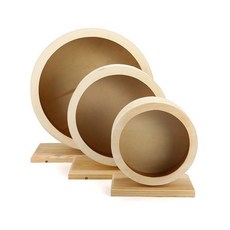 원목 무소음 골든 햄스터 친칠라 쳇바퀴 대형 다람쥐 소형 15cm 17.5cm, 대형 25cm 27cm