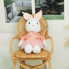 MMC몰 대형 감성 인형 러블리 심플 토끼 애착 인형, 핑크