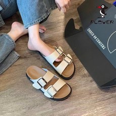 에너바디 여성 투버클 슬리퍼 베이직 굽 3.5cm