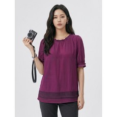 올리비아하슬러 바이올렛 프릴포인트 스트링 블라우스 OHCMBL201