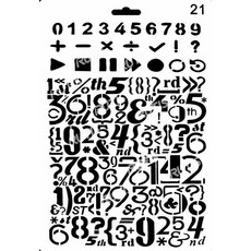 型染版(Stencil) ST-B50-0041 蝶古巴特DIY簍空模板 塗鴉模版 繪畫模版, 1個, B50-0041