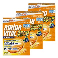 아미노바이탈 구연산 차지워터 20개입×3개 세트
