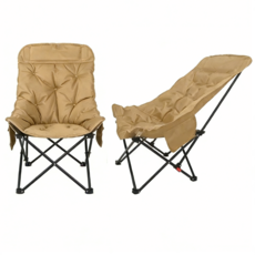 加棉可調節月亮椅 戶外露營躺椅 高背 三檔調節, 1個, 加棉加厚（含收納袋）