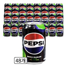 펩시 콜라 제로슈가 라임향, 355ml, 48개