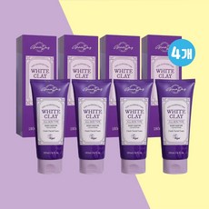그레이스데이 화이트 클레이 프레쉬 페이셜폼 (4개) 저자극 딥클렌징 각질노폐물제거 풍부한거품, 180ml, 1개