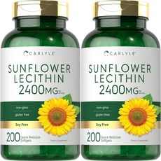 칼라일 해바라기 레시틴 2400mg, 2개, 200개, 200개