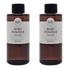 해피바스 오리지널 컬렉션 바디오일 베이비파우더, 250ml, 2개