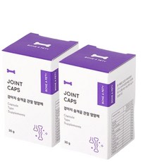 본아페티 조인트캡스 강아지 관절 영양제 60정 2개+알약 급여용 필포켓 100g, 2개, 500mg