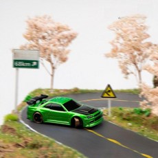 레이싱카 드리프트 클래식 제어 자전거 조종 자동차 알씨카 입문용 오토바이, C62 불 데몬 킹 그린 드리프트 카