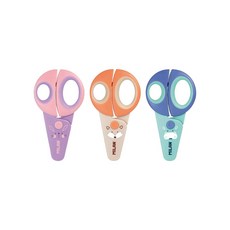밀란 파스텔 퍼니 가위 컬러 랜덤 유아용 초등학생 안전가위, 단품, 단품