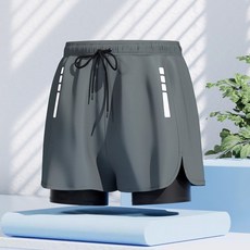 DFMEI 泳褲男士防尷尬新款速幹大碼平角泳衣專業泡溫泉游泳全套裝備