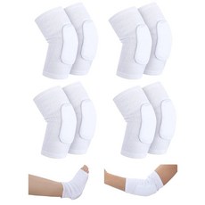 Sosation 8피스 니트 탄성 힐 팔꿈치 프로텍터 압력 염증 팔꿈치 패드 피부 궤양을 보호하고 압력 슬리브 완화 노인을 위한 염증 완화(M), M