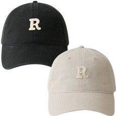 에쉬울프 남녀공용 R로고 볼캡 2종세트