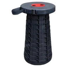 Noori 伸縮摺疊椅, 黑色, 1個