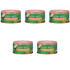존웨스트 살몬 연어 올리브오일 통조림 John West Skinless & Boneless Salmon In Olive Oil, 200g, 5개