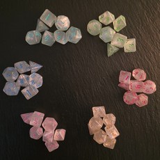 로커스라인 고스트 렐릭 고대 룬 각인 TRPG 주사위 7종 세트, 01프로즌소울