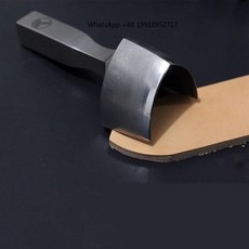 V자형 가죽 커팅 공예 펀치 도구 DIY 스트랩 벨트 지갑 엔드 작업, 05 20MM, 1개