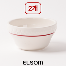 [쿠팡 정품 판매] 엘솜 시라쿠스 쉐난고 카디날 국그릇, 1세트, 국대접 2개