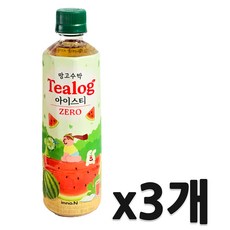 이노엔)티로그망고수박아이스티500ml, 3개, 500ml