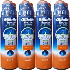 질레트 면도젤 프로글라이드 2in1 퓨어스포츠170gX4개